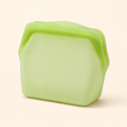 Green silicone storage bag