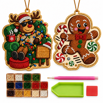 🎄Christmas Pearl Art Ornament Kit – Craft It, Hang It, Gift It ✨ (OFFER)