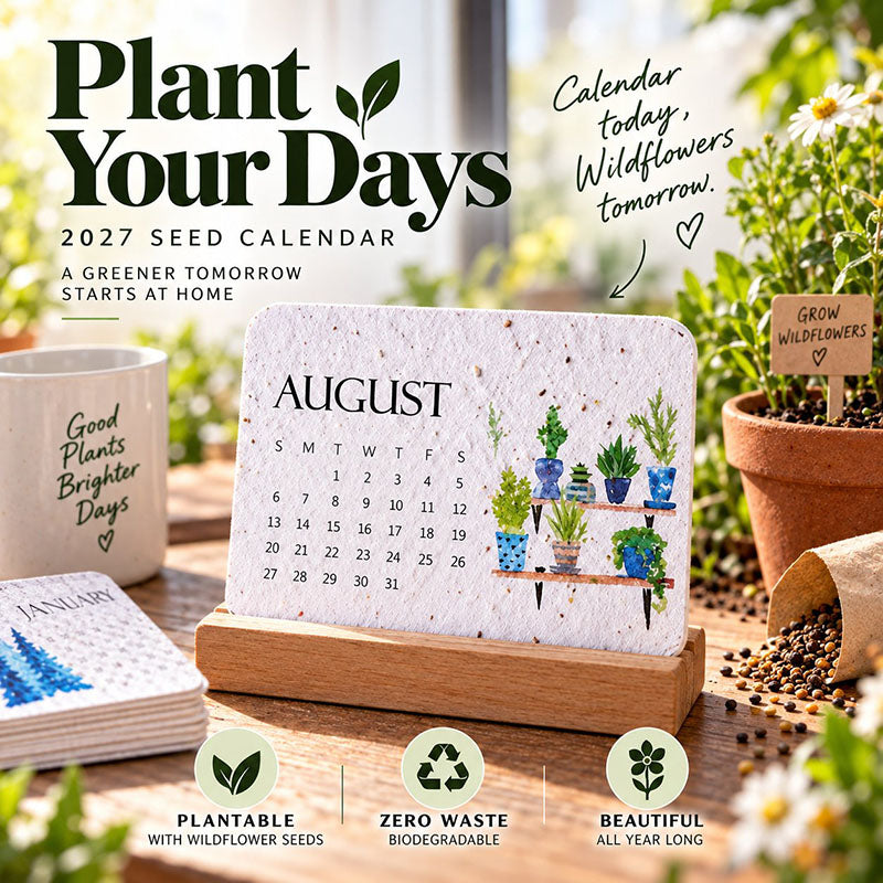 🇦🇺 🌱 2027 Plantable Desk Calendar — A Little Art. A New Beginning. 📅