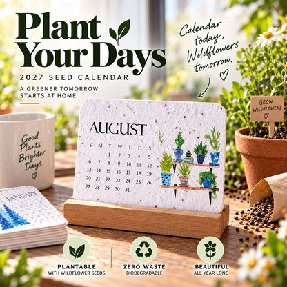 🇦🇺 🌱 2027 Plantable Desk Calendar — A Little Art. A New Beginning. 📅