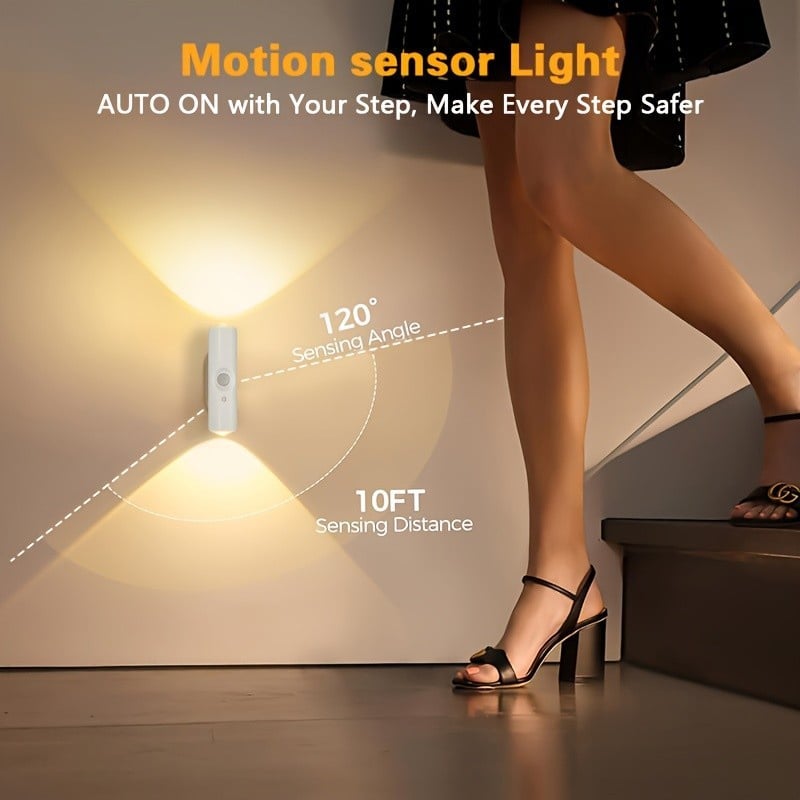 🌈 MotionGlow™ 7-Color Motion Sensor Night Light – Magnetic & Rechargeable