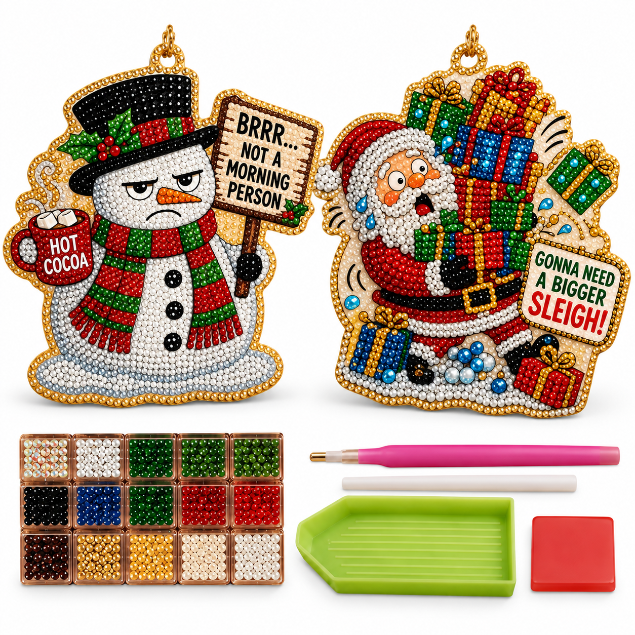 Snowman+Santa Claus