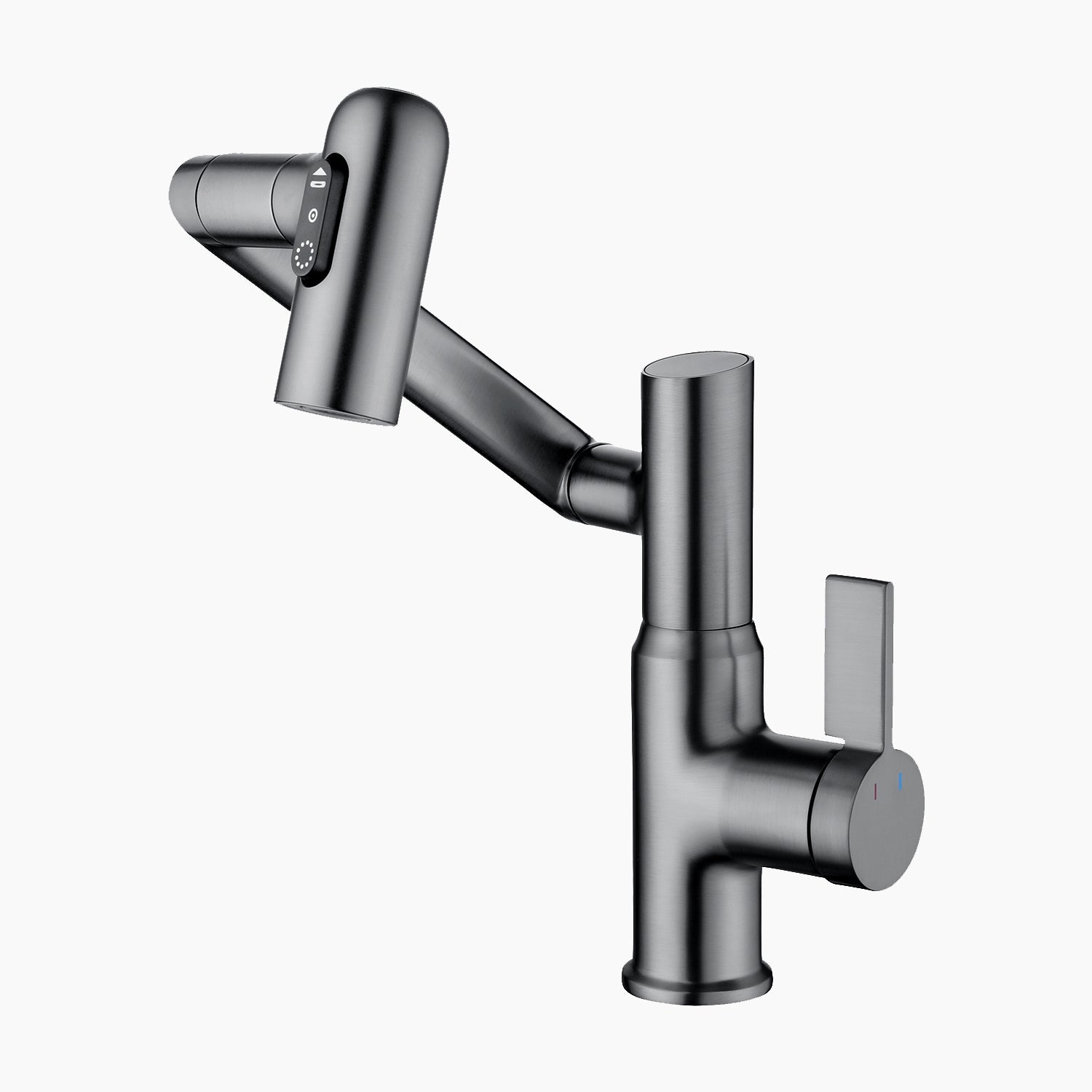 Recertified-Lefton Single-Hole Rotatable Faucet with Temperature Display-BF2204-US