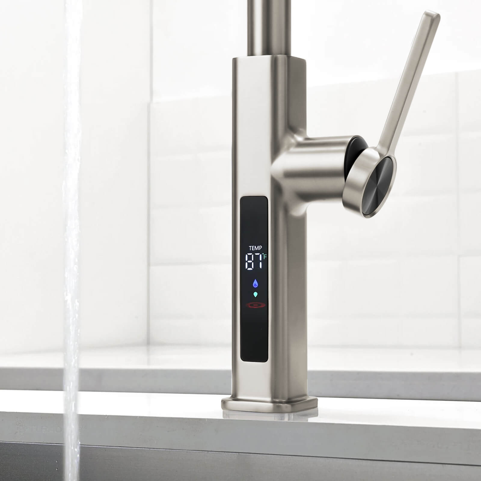 Recertified-Lefton Waterfall Kitchen Faucet-KF2209-US