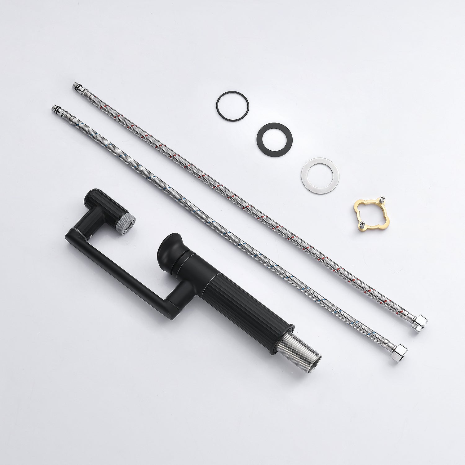 Recertified-Lefton 360° Rotatable Single-Hole Bathroom Faucet-BF2208-US