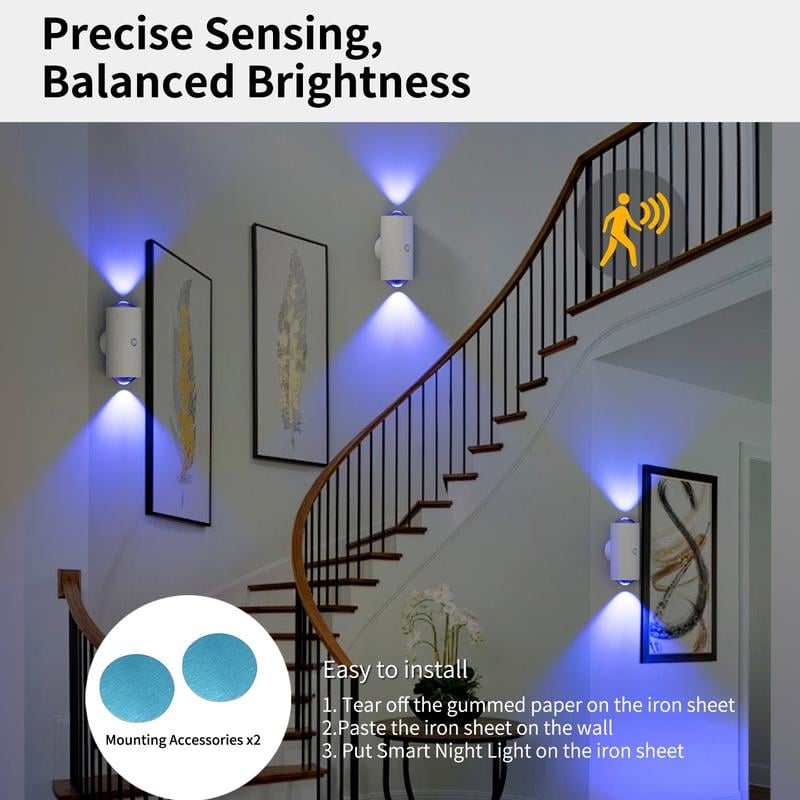 🌈 MotionGlow™ 7-Color Motion Sensor Night Light – Magnetic & Rechargeable