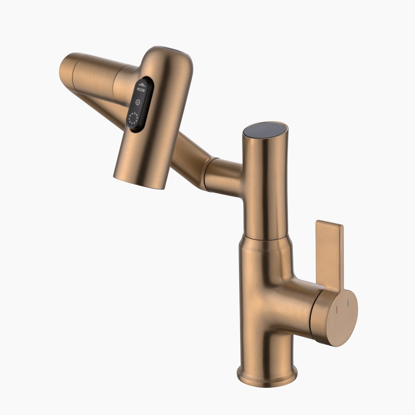 Recertified-Lefton Single-Hole Rotatable Faucet with Temperature Display-BF2204-US