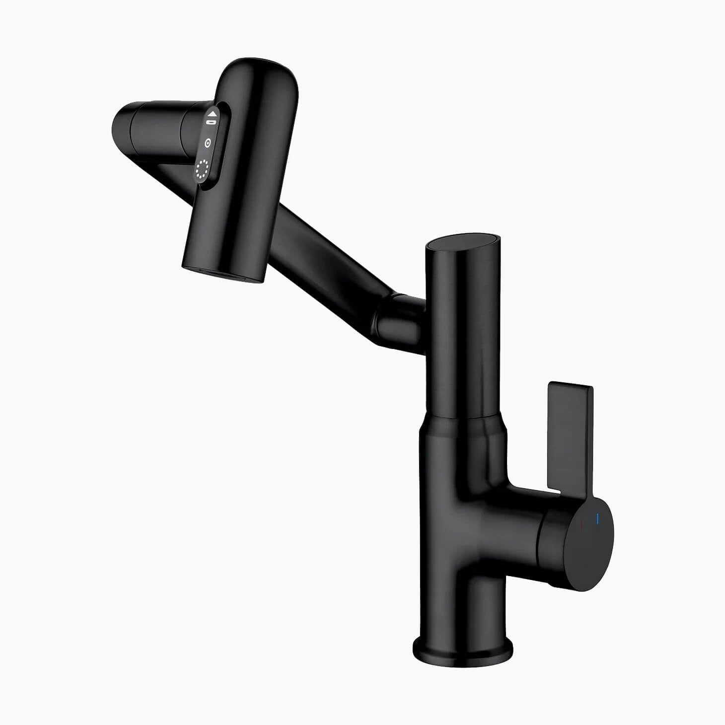 Recertified-Lefton Single-Hole Rotatable Faucet with Temperature Display-BF2204-US