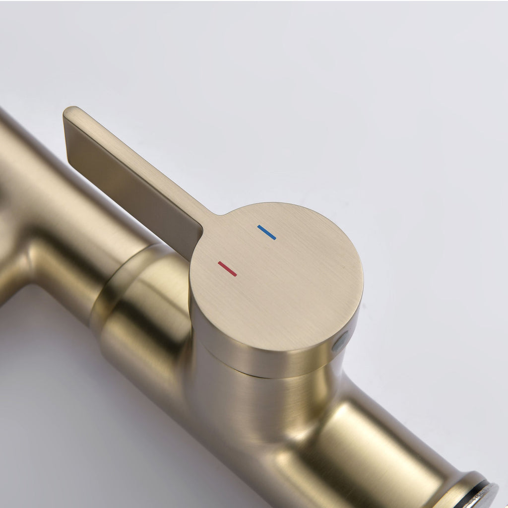 Recertified-Lefton Single-Hole Rotatable Faucet with Temperature Display-BF2204-US