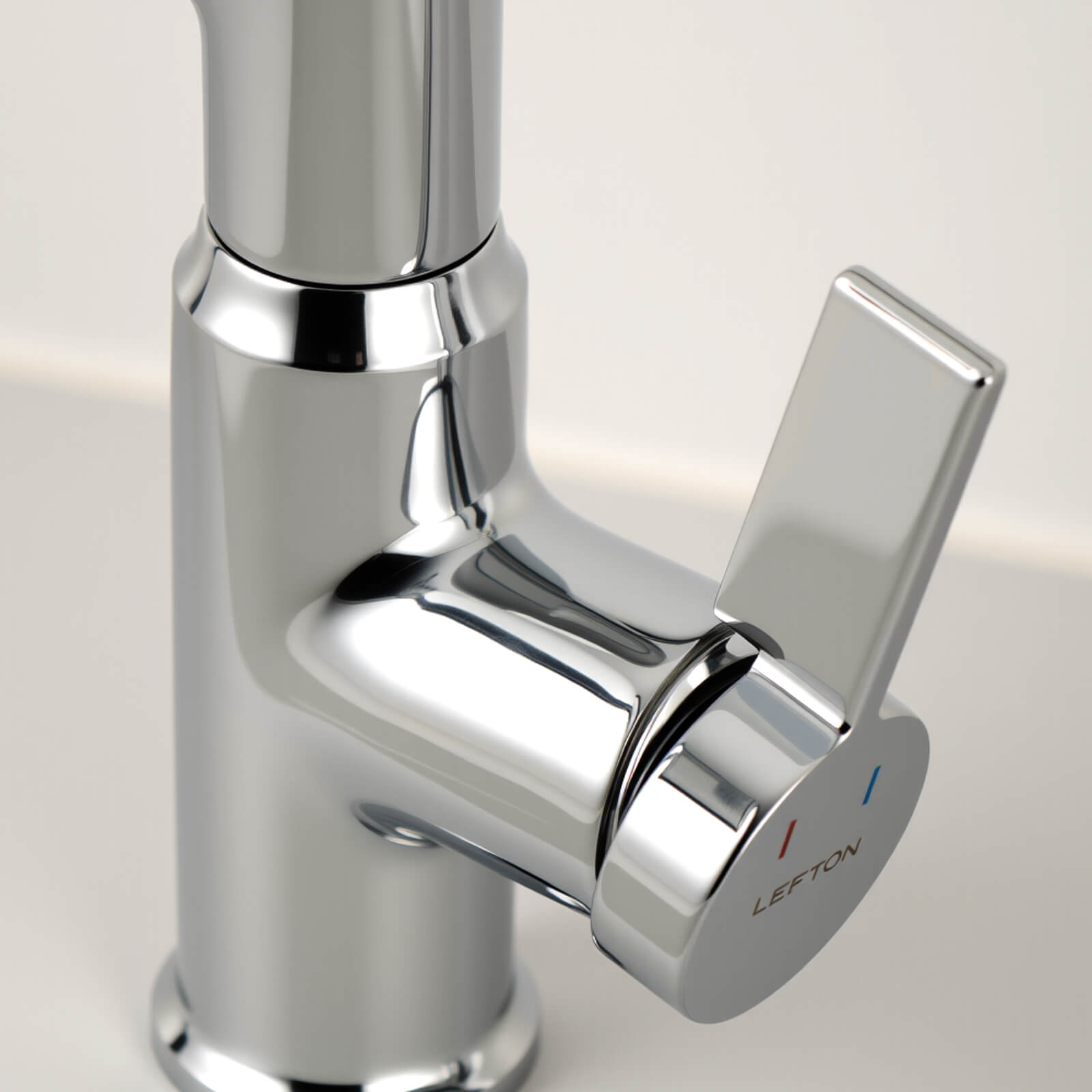 Recertified-Lefton Single-Hole Rotatable Faucet with Temperature Display-BF2204-US