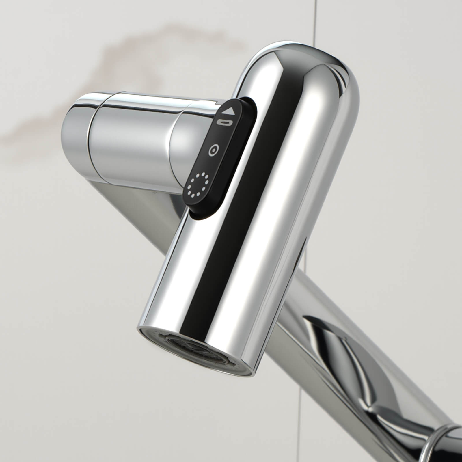 Recertified-Lefton Single-Hole Rotatable Faucet with Temperature Display-BF2204-US