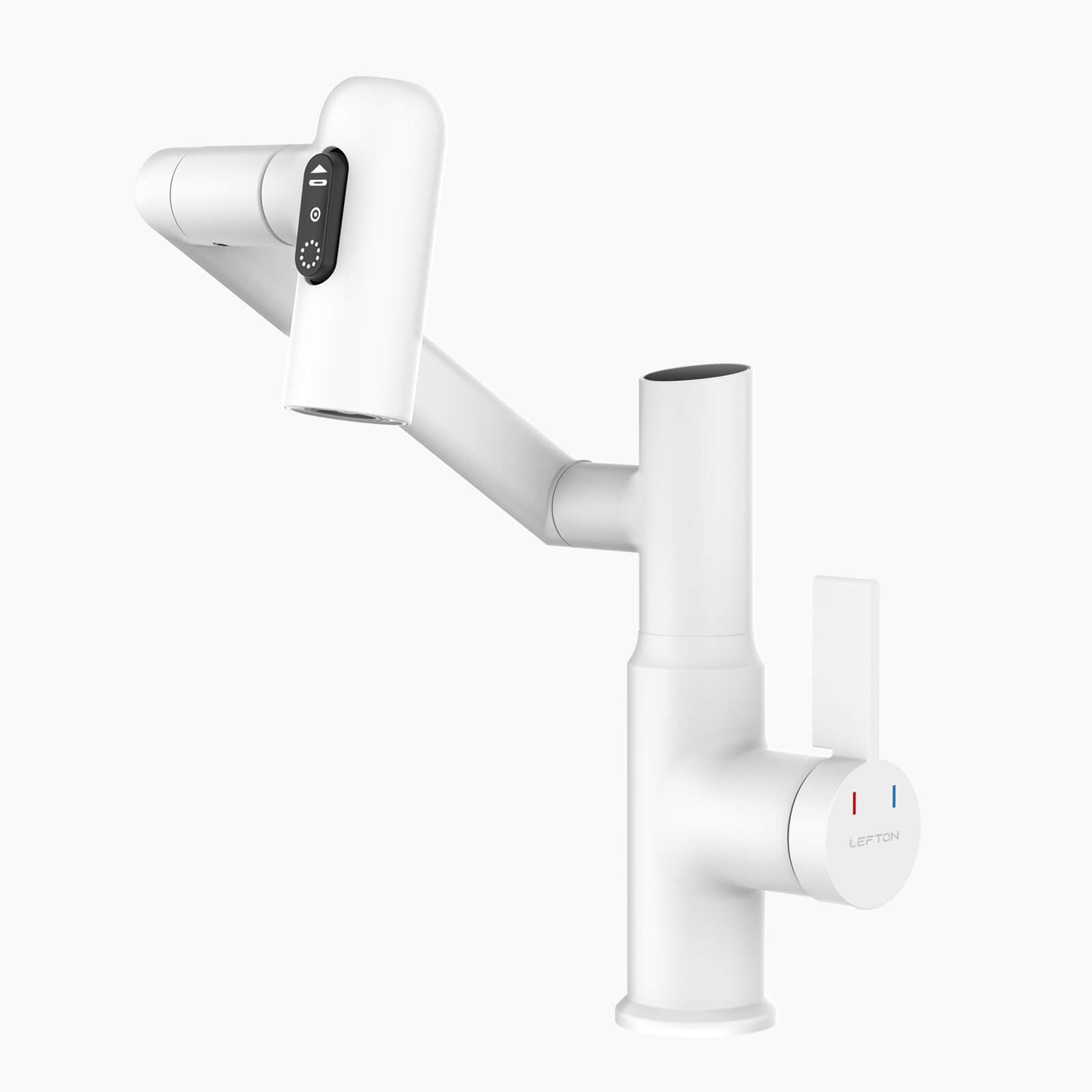 Recertified-Lefton Single-Hole Rotatable Faucet with Temperature Display-BF2204-US