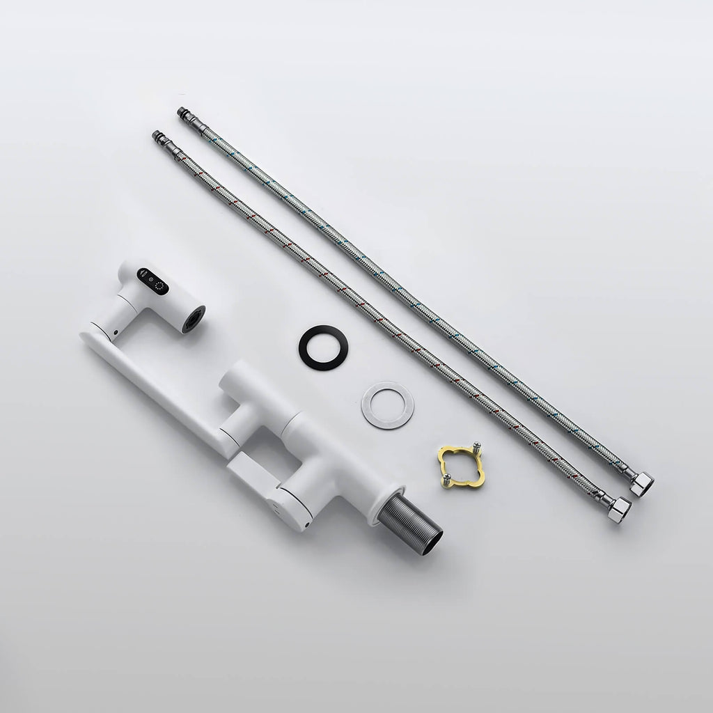 Recertified-Lefton Single-Hole Rotatable Faucet with Temperature Display-BF2204-US