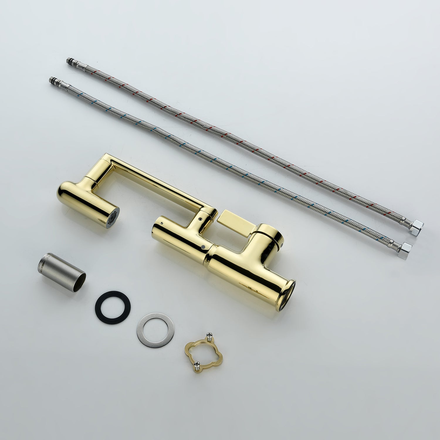 Recertified-Lefton Single-Hole Rotatable Faucet with Temperature Display-BF2204-US