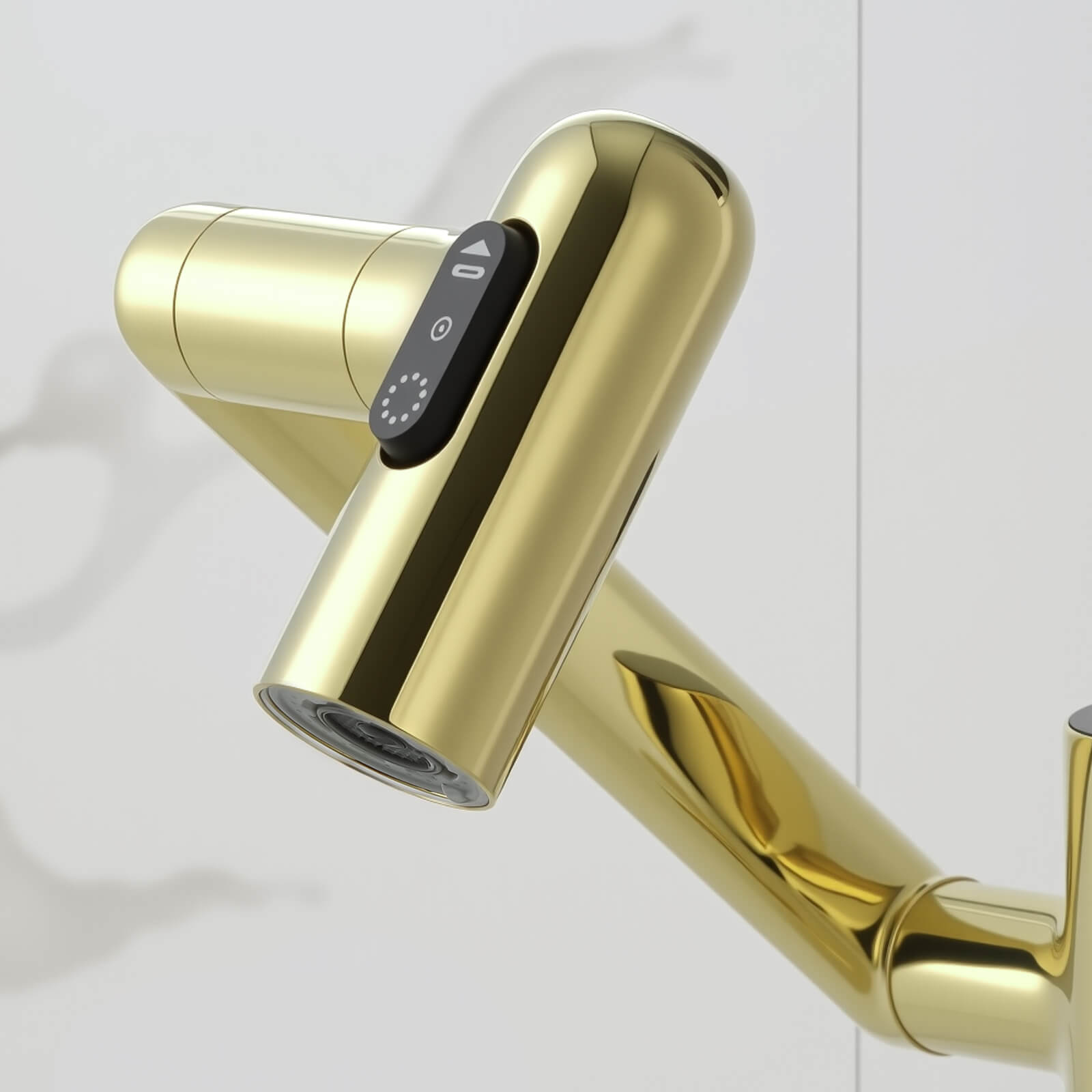 Recertified-Lefton Single-Hole Rotatable Faucet with Temperature Display-BF2204-US