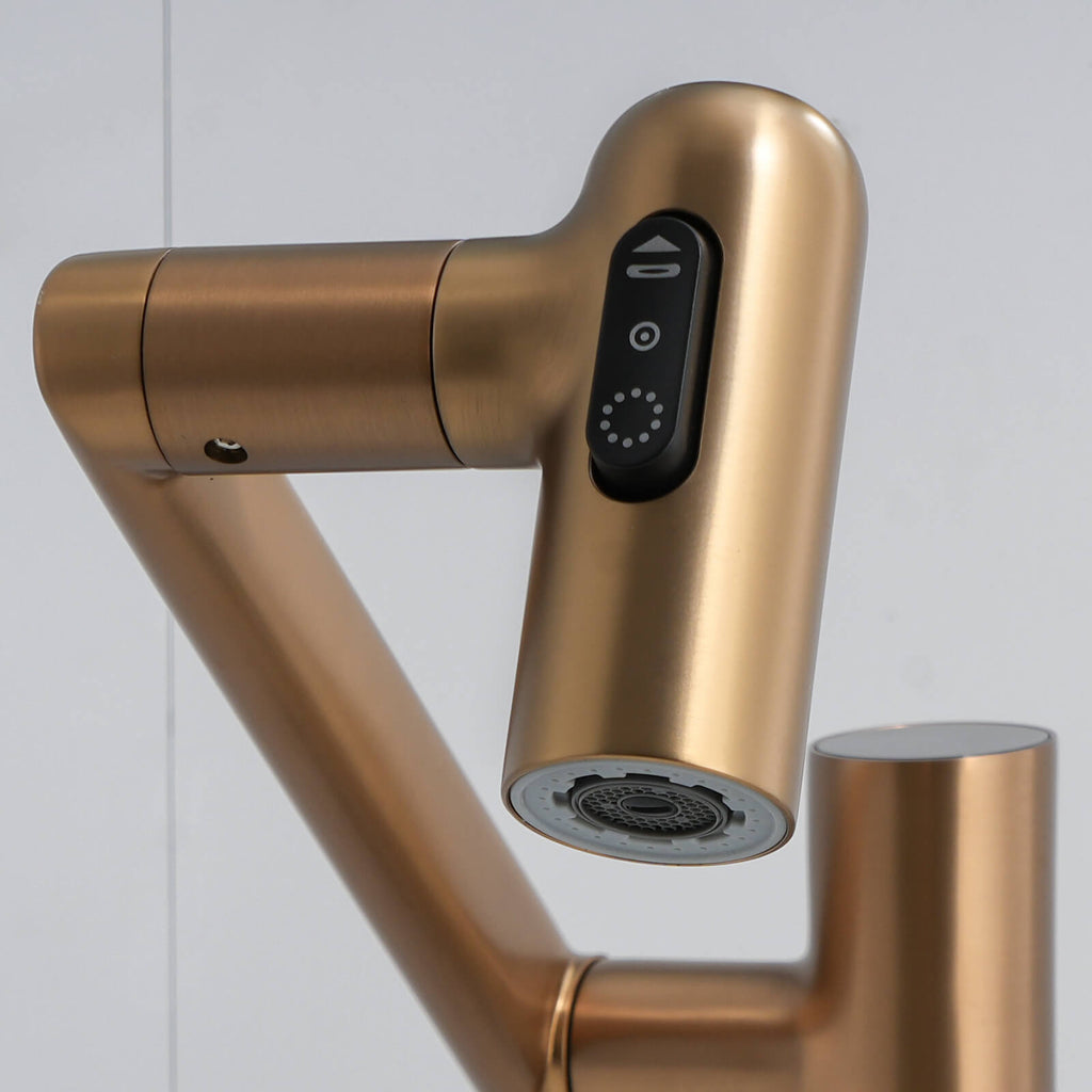 Recertified-Lefton Single-Hole Rotatable Faucet with Temperature Display-BF2204-US