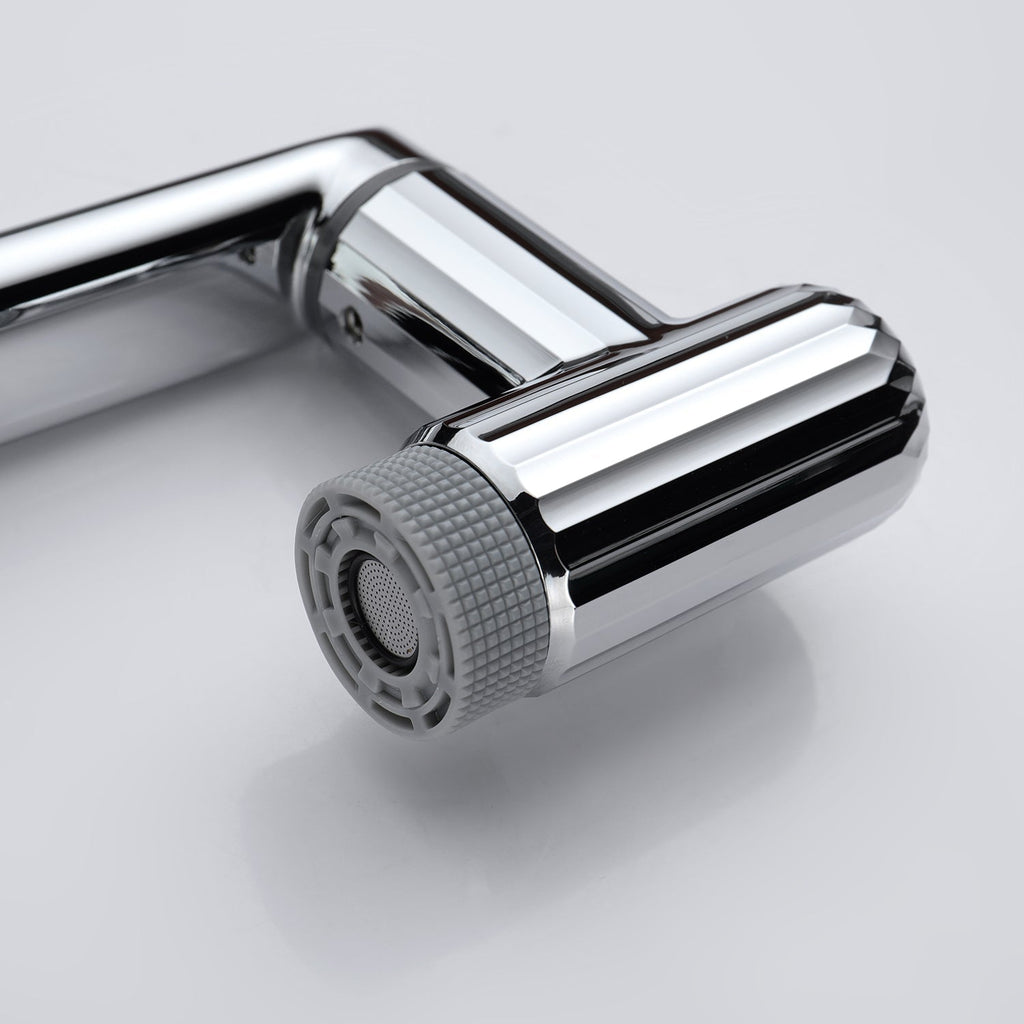 Recertified-Lefton 360° Rotatable Single-Hole Bathroom Faucet-BF2208-US