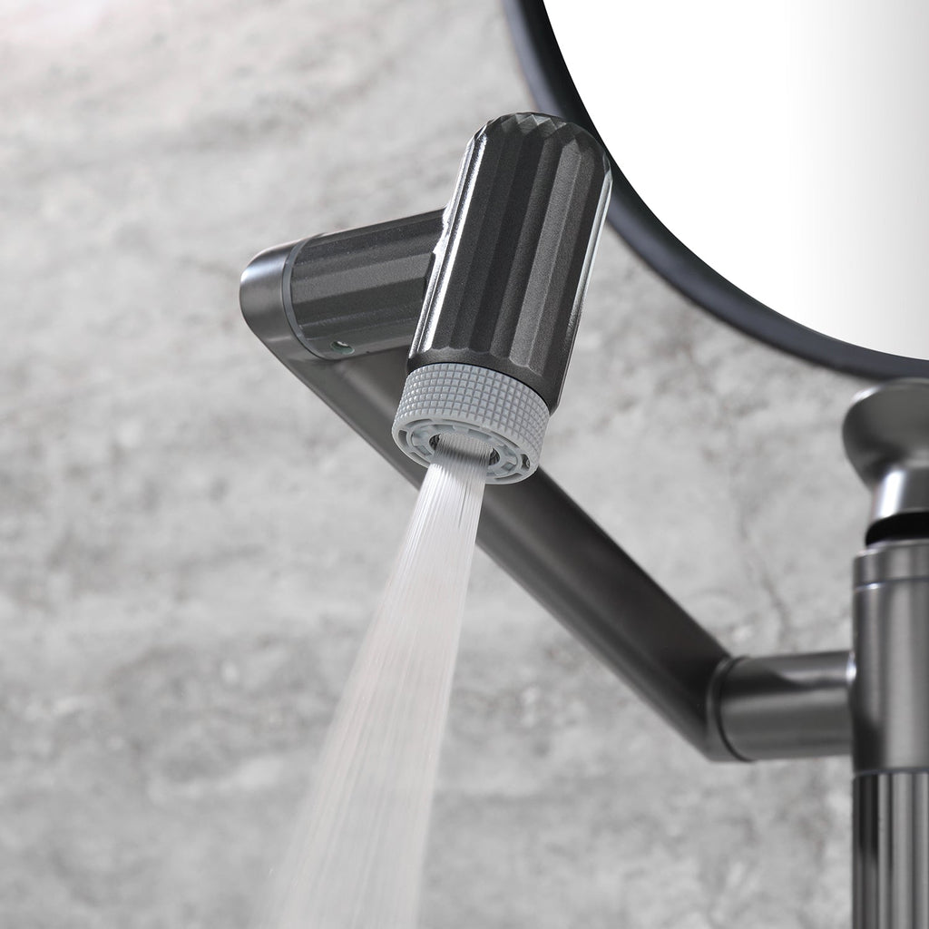 Recertified-Lefton 360° Rotatable Single-Hole Bathroom Faucet-BF2208-US