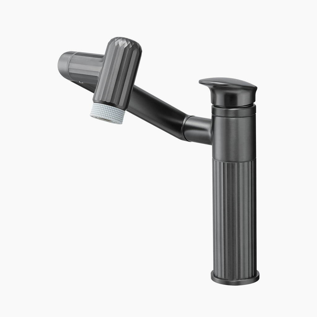 Recertified-Lefton 360° Rotatable Single-Hole Bathroom Faucet-BF2208-US