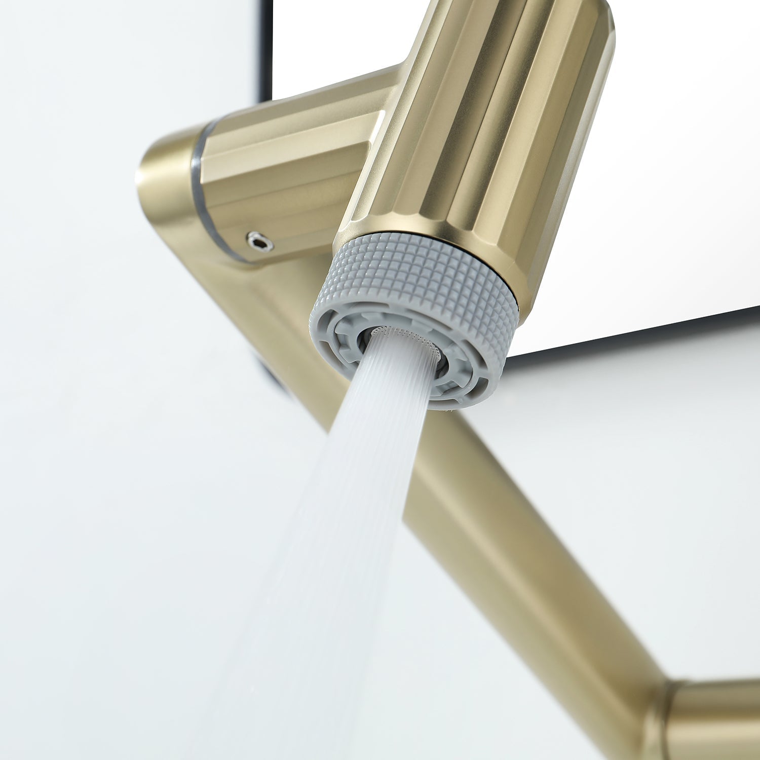 Recertified-Lefton 360° Rotatable Single-Hole Bathroom Faucet-BF2208-US