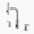 Recertified-Lefton Two-Handle Widespread Waterfall Bathroom Faucet-BFWS2401-US