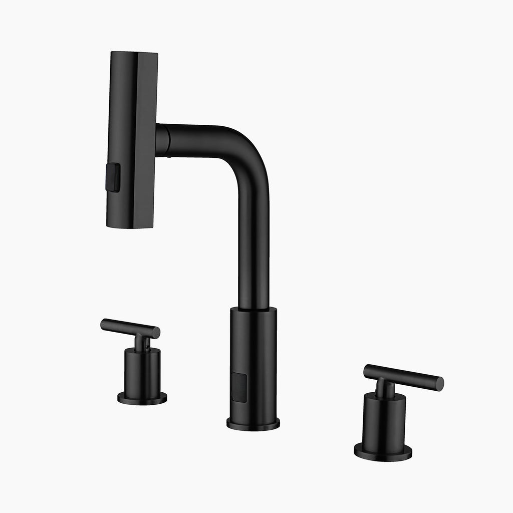 Recertified-Lefton Two-Handle Widespread Waterfall Bathroom Faucet-BFWS2401-US