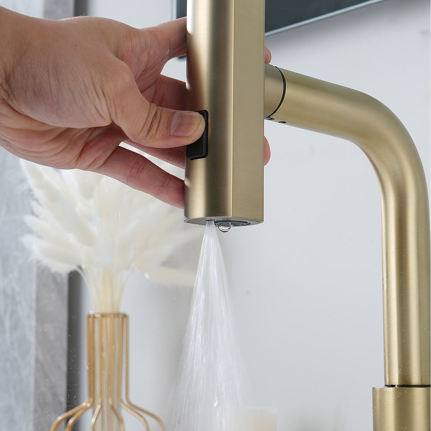 Recertified-Lefton Two-Handle Widespread Waterfall Bathroom Faucet-BFWS2401-US