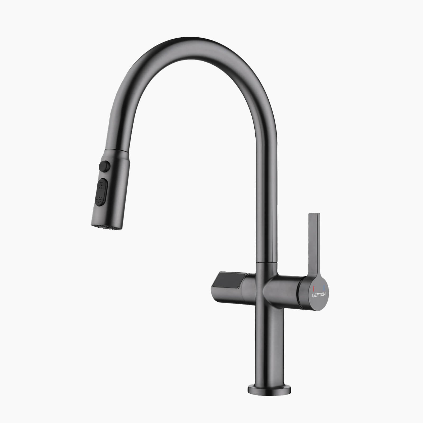 Recertified-Lefton Touchless Sensor Kitchen Faucet with Temperature Display-KF2206-US