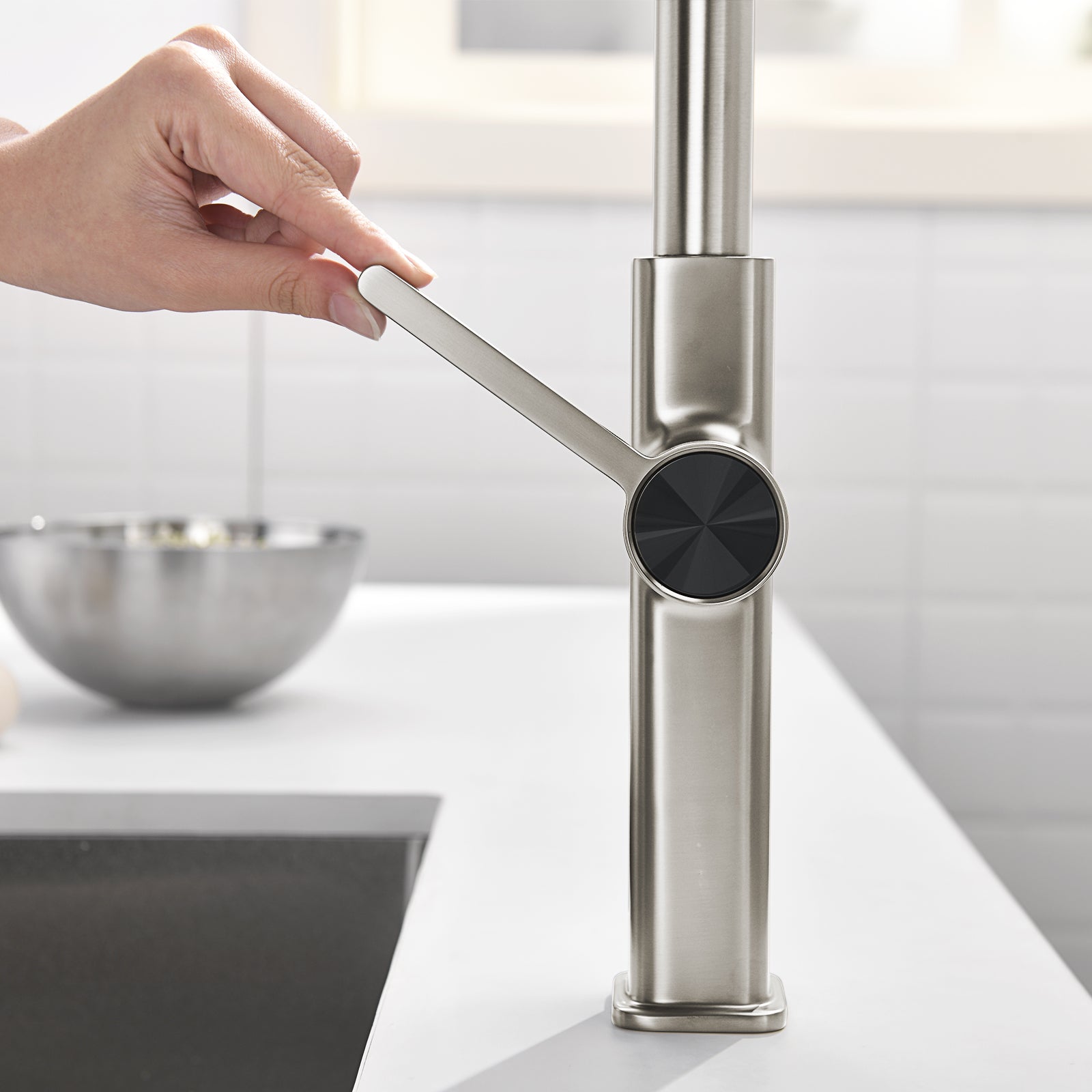Recertified-Lefton Waterfall Kitchen Faucet-KF2209-US