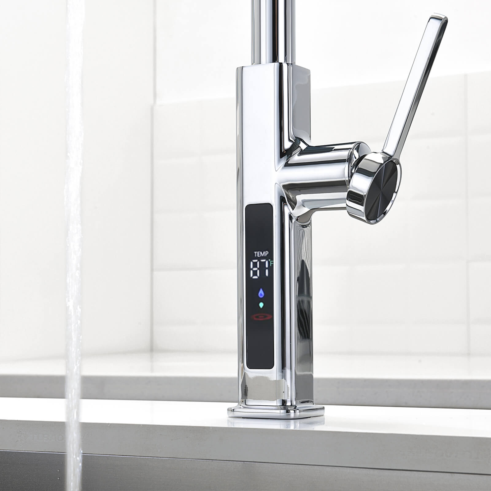 Recertified-Lefton Waterfall Kitchen Faucet-KF2209-US