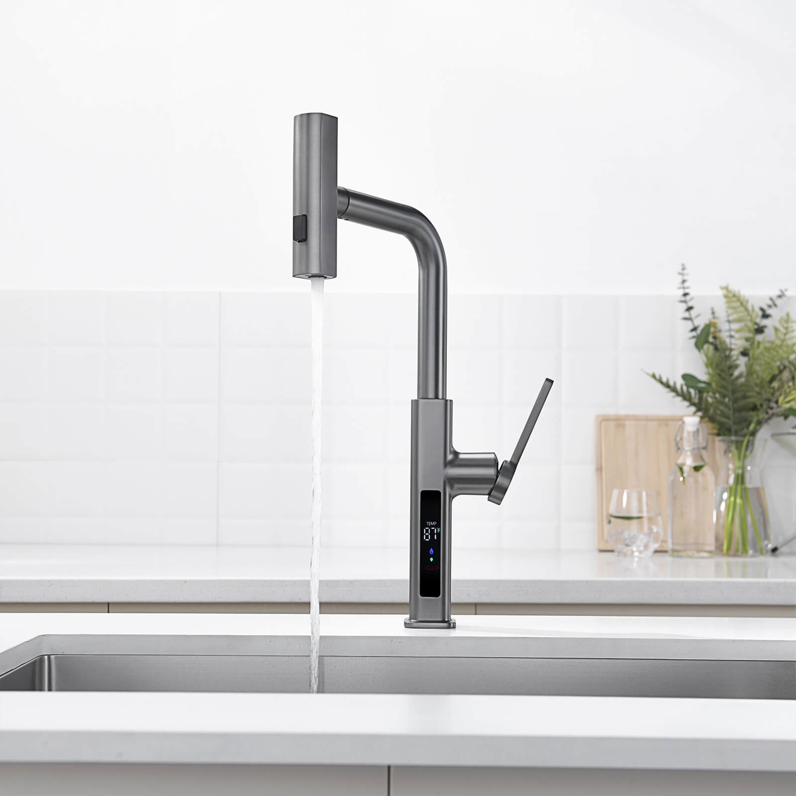 Recertified-Lefton Waterfall Kitchen Faucet-KF2209-US