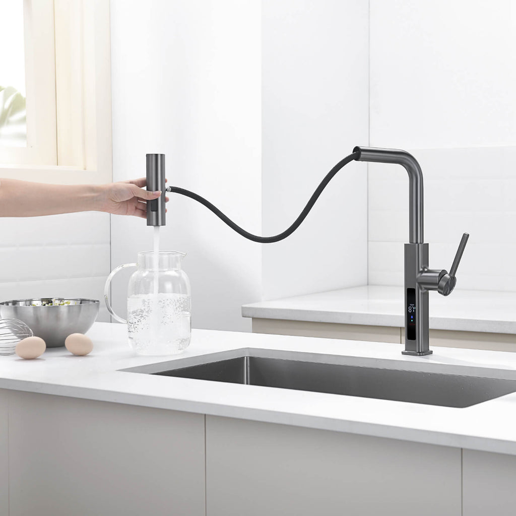 Recertified-Lefton Waterfall Kitchen Faucet-KF2209-US