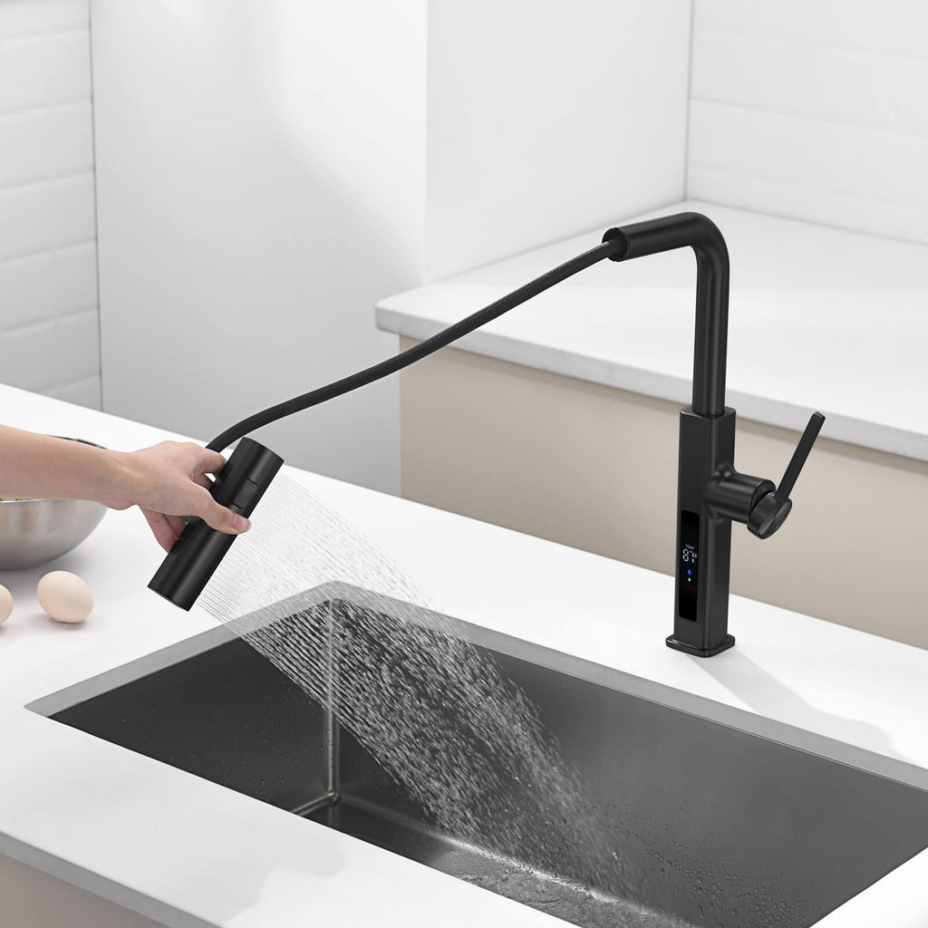 Recertified-Lefton Waterfall Kitchen Faucet-KF2209-US