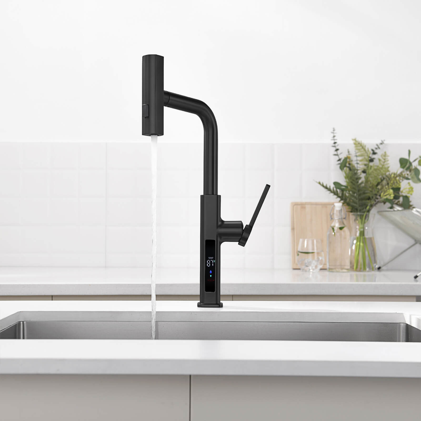 Recertified-Lefton Waterfall Kitchen Faucet-KF2209-US
