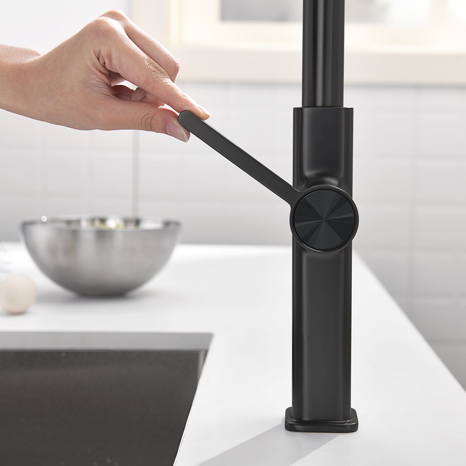 Recertified-Lefton Waterfall Kitchen Faucet-KF2209-US