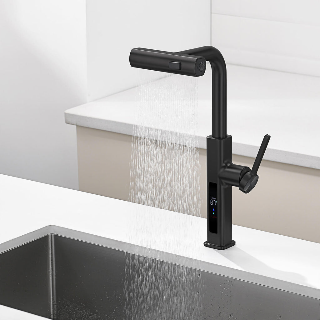 Recertified-Lefton Waterfall Kitchen Faucet-KF2209-US