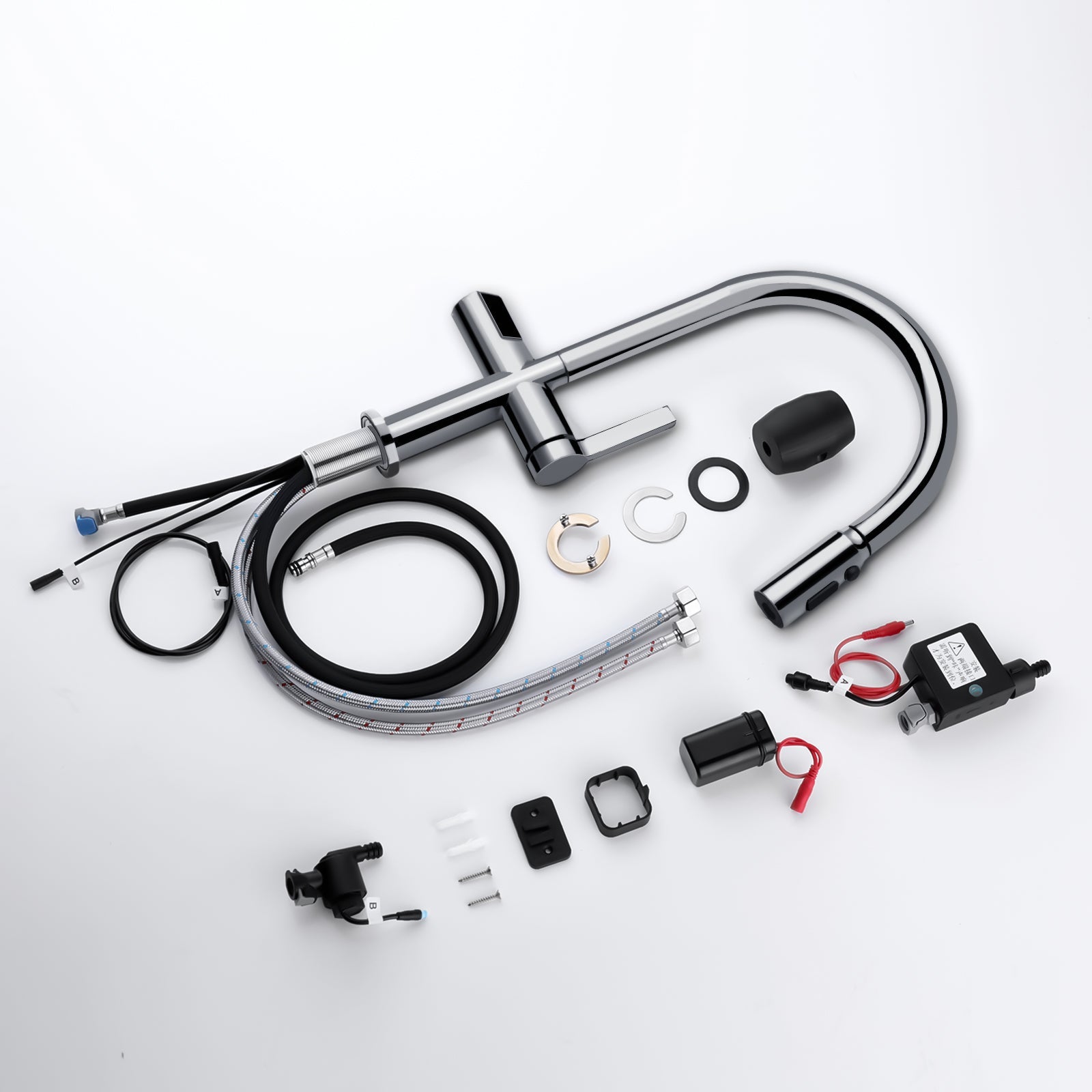 Recertified-Lefton Touchless Sensor Kitchen Faucet with Temperature Display-KF2206-US
