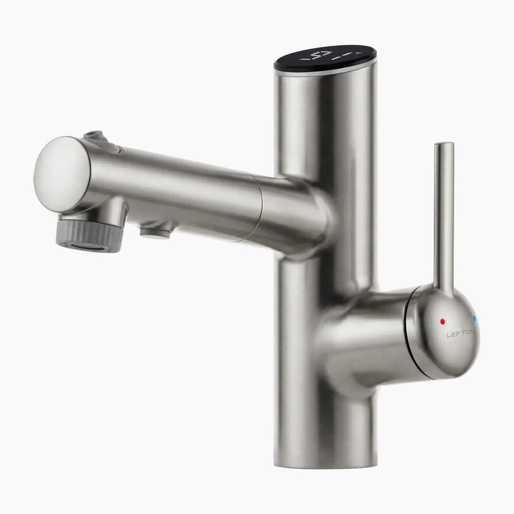 Lefton Single-Handle Bathroom Fountain Faucet With Temperature Display-BF2502