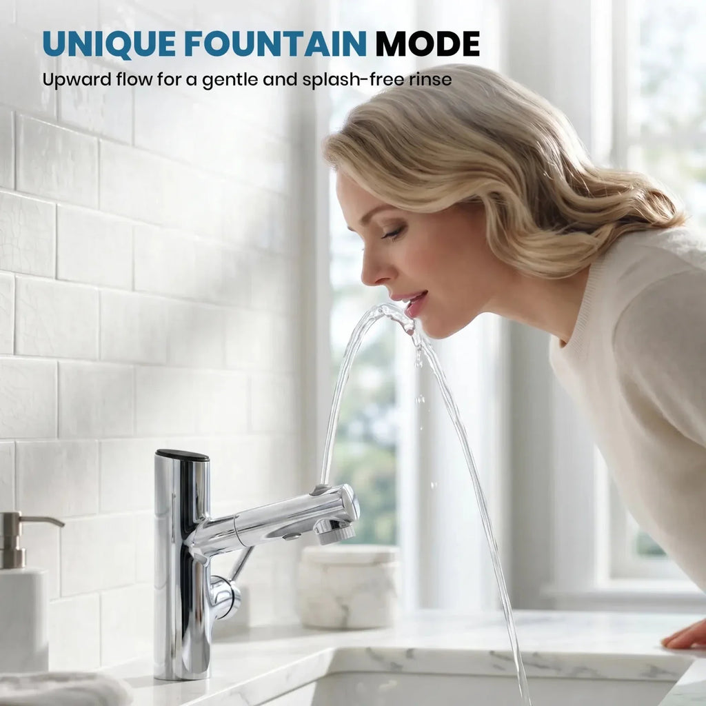 Lefton Single-Handle Bathroom Fountain Faucet With Temperature Display-BF2502