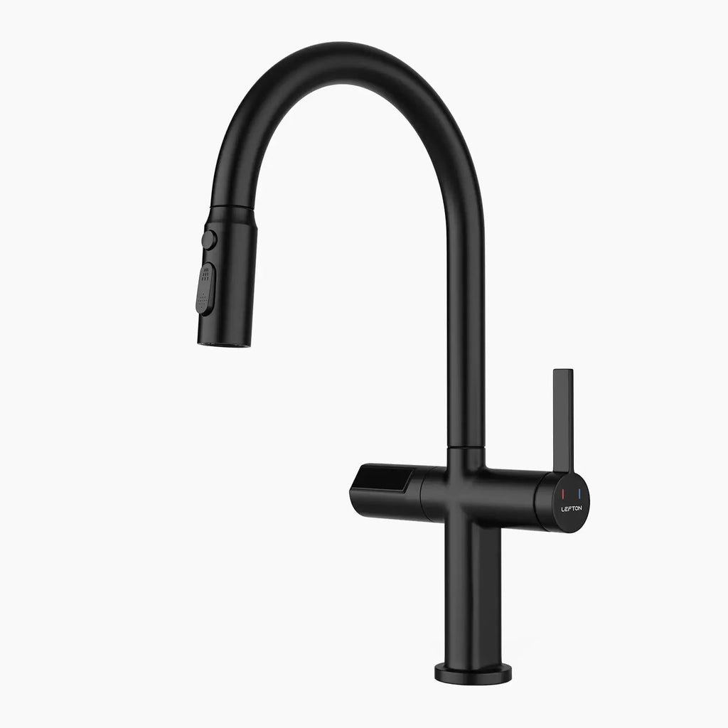 Recertified-Lefton Touchless Sensor Kitchen Faucet with Temperature Display-KF2206-US