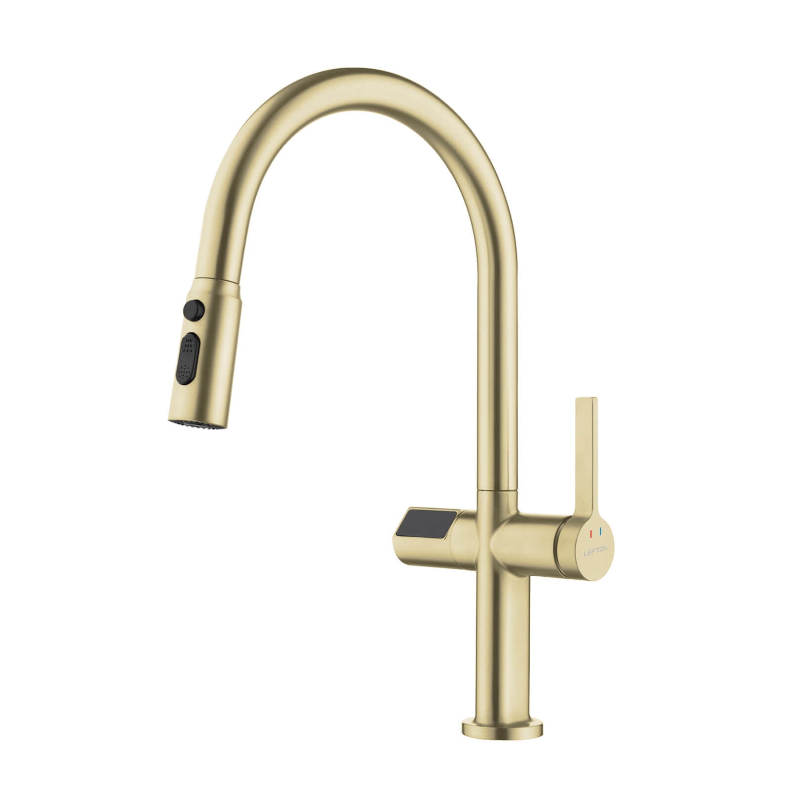 Recertified-Lefton Touchless Sensor Kitchen Faucet with Temperature Display-KF2206-US