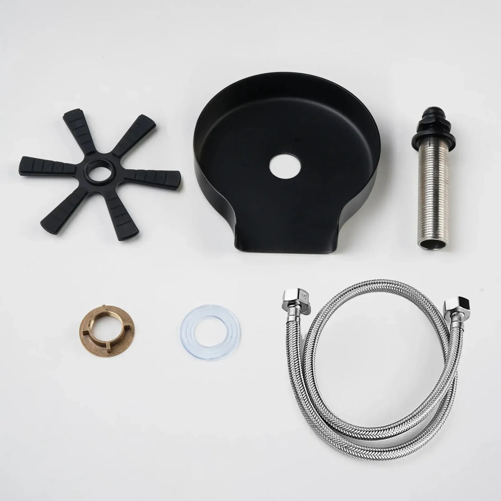Lefton Touchless Waterfall Kitchen Faucet-KF2209-PRO with Countertop Glass Rinser-KFR2202
