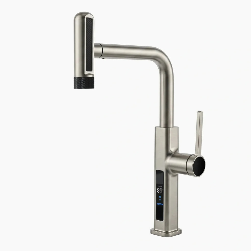 Lefton Touchless Pull-Out Kitchen Faucet with TEMP Display & 6 Water Modes-KF2209-PRO