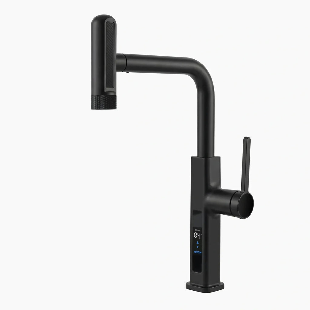 Lefton Touchless Pull-Out Kitchen Faucet with TEMP Display & 6 Water Modes-KF2209-PRO