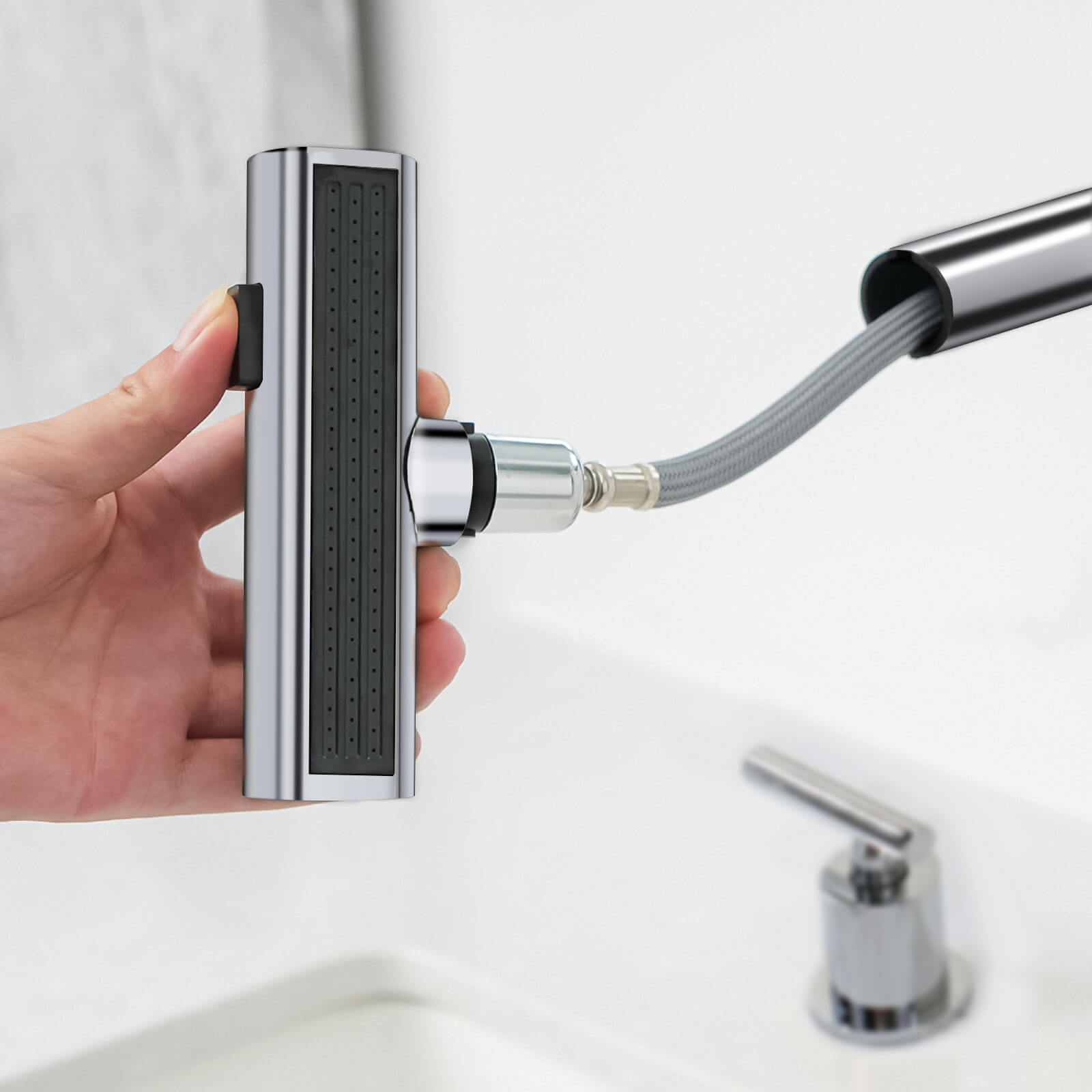 Recertified-Lefton Two-Handle Widespread Waterfall Bathroom Faucet-BFWS2401-US