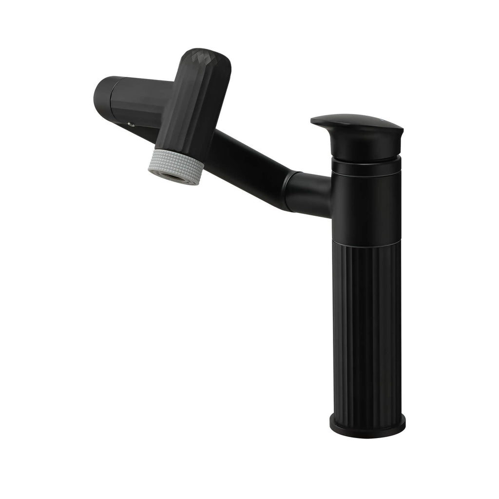 Recertified-Lefton 360° Rotatable Single-Hole Bathroom Faucet-BF2208-US