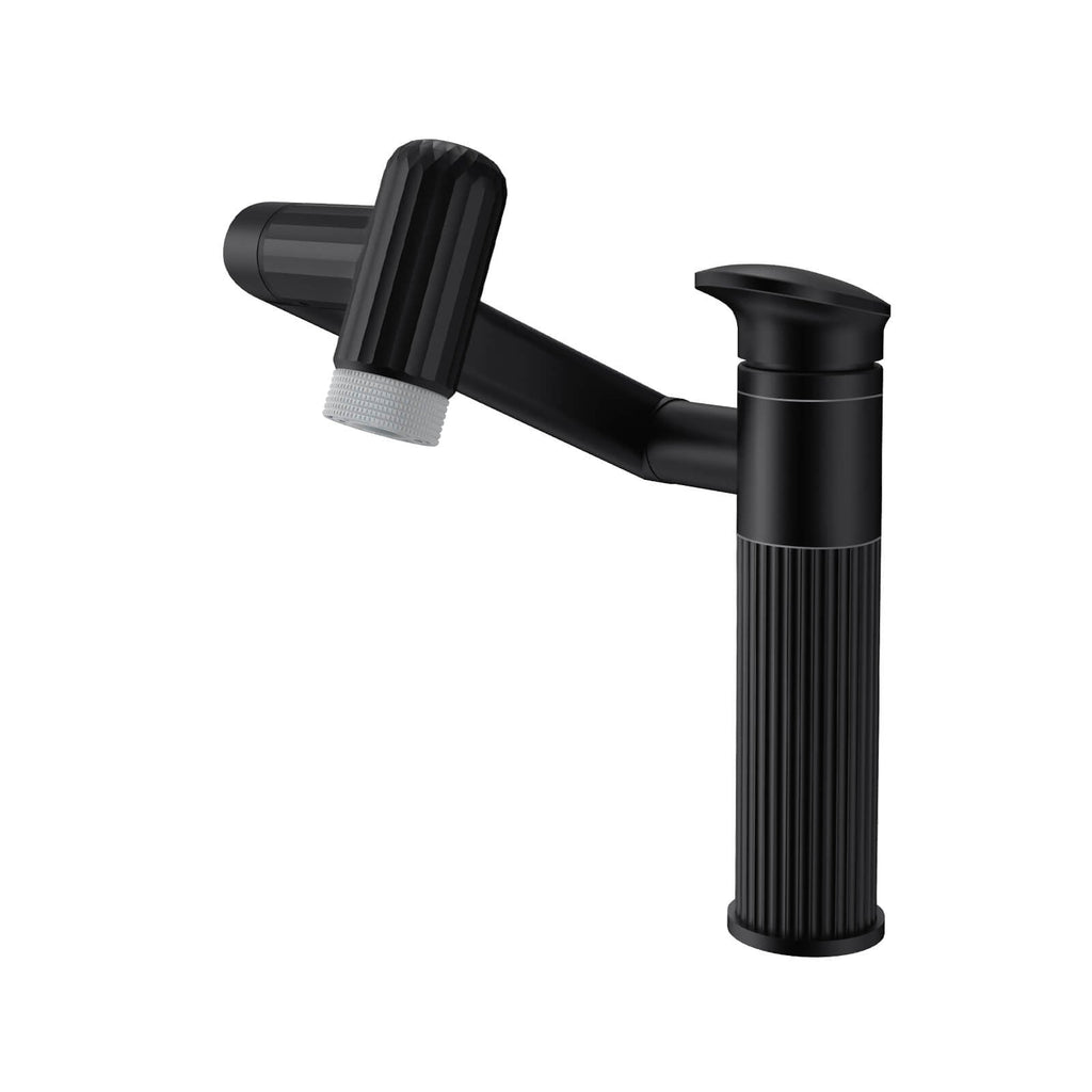 Recertified-Lefton 360° Rotatable Single-Hole Bathroom Faucet-BF2208-US