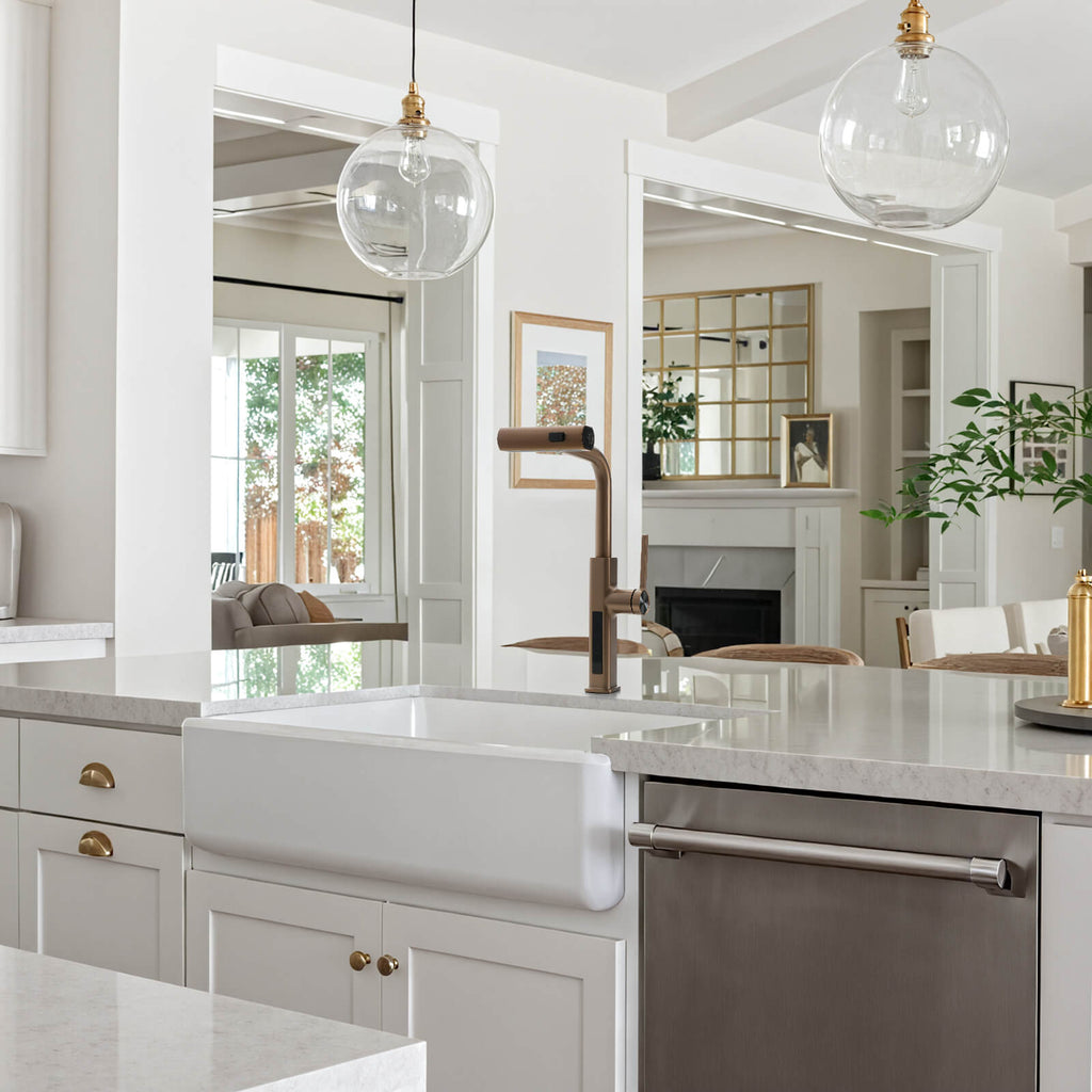 Recertified-Lefton Waterfall Kitchen Faucet-KF2209-US