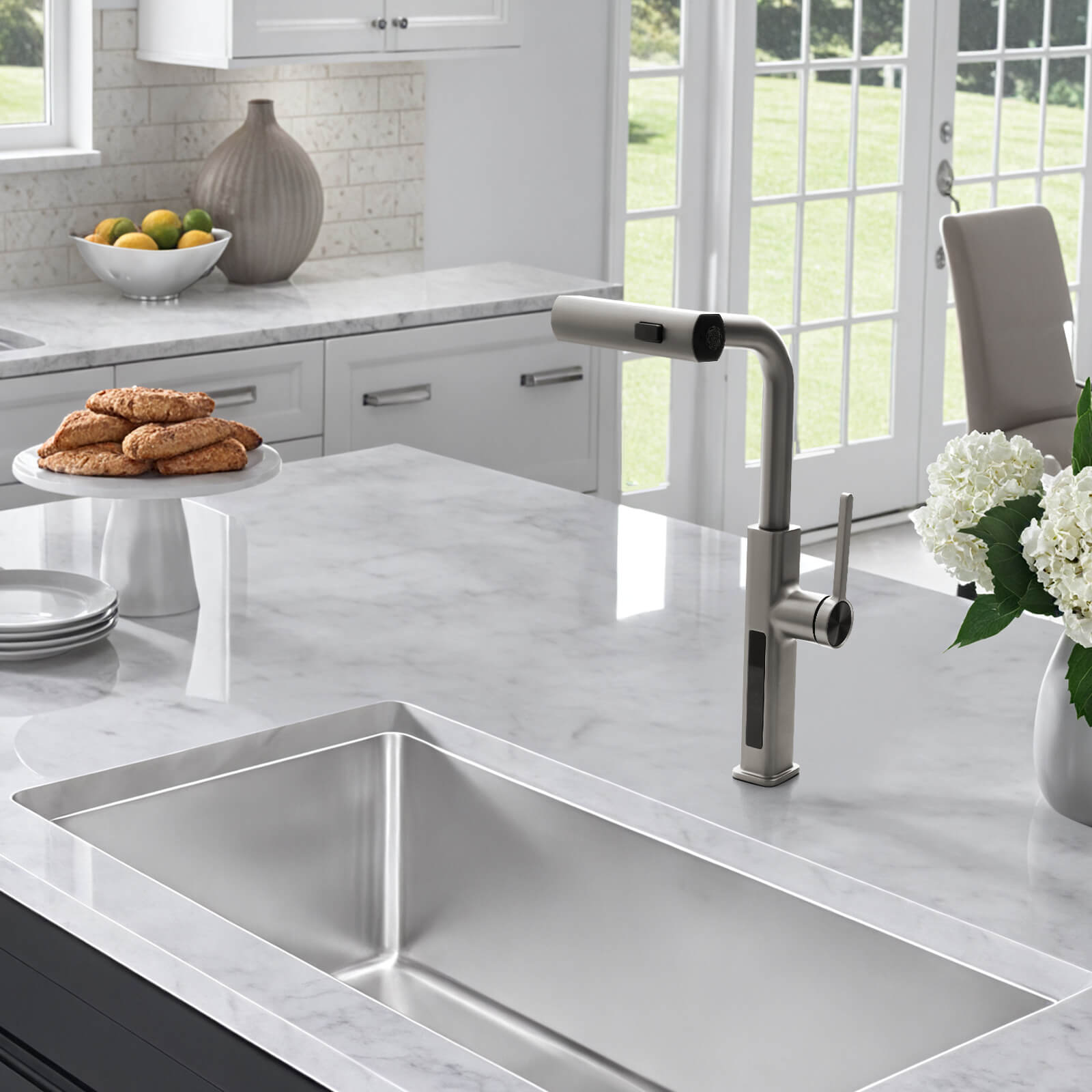 Recertified-Lefton Waterfall Kitchen Faucet-KF2209-US