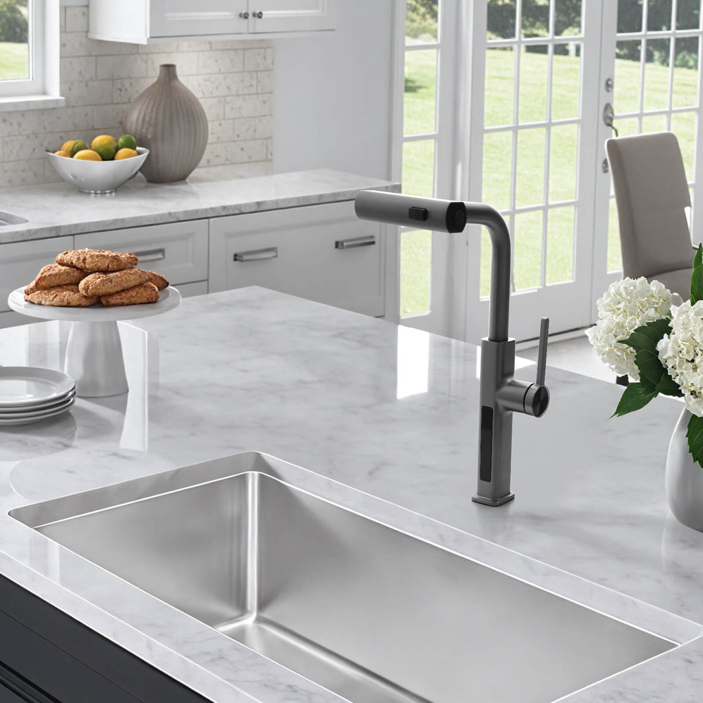 Recertified-Lefton Waterfall Kitchen Faucet-KF2209-US